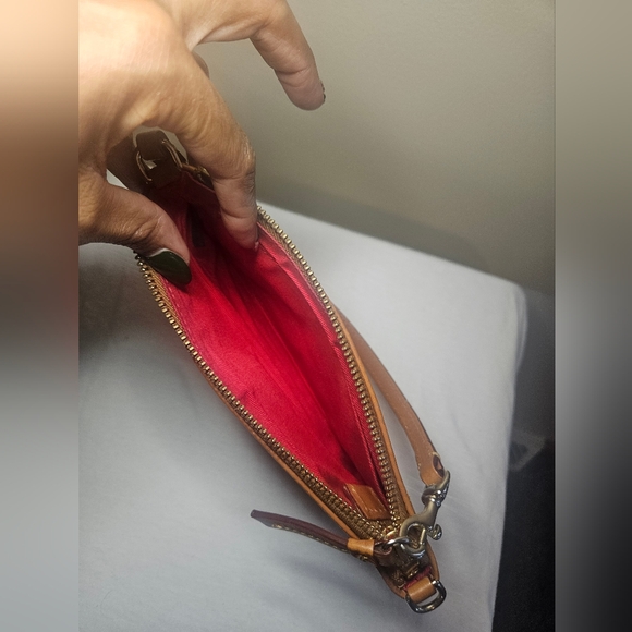 Dooney & Bourke Brown Leather Wristlet - Picture 2 of 4